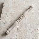 Grey Beeswax Taper Candle