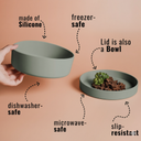 3-in-1 Silicone Food Bowl with Lid